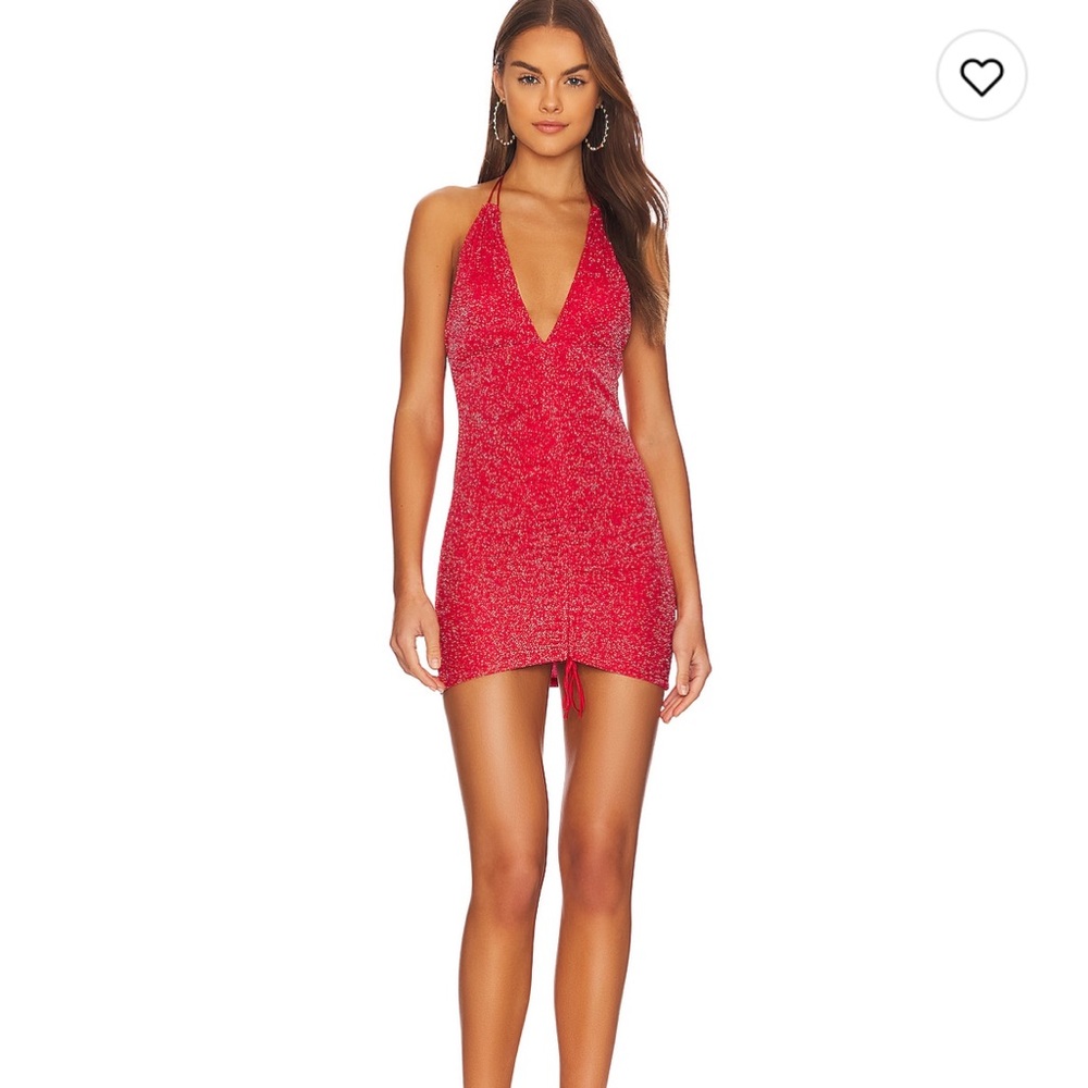 Superdown slinky sparkly red dress - never worn